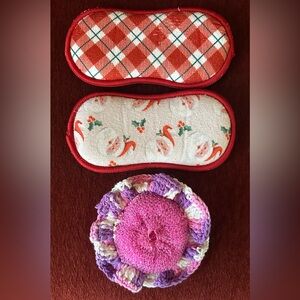 ✨Handmade Scrubby Trio – Cute, Colorful & Kitchen-Ready!✨